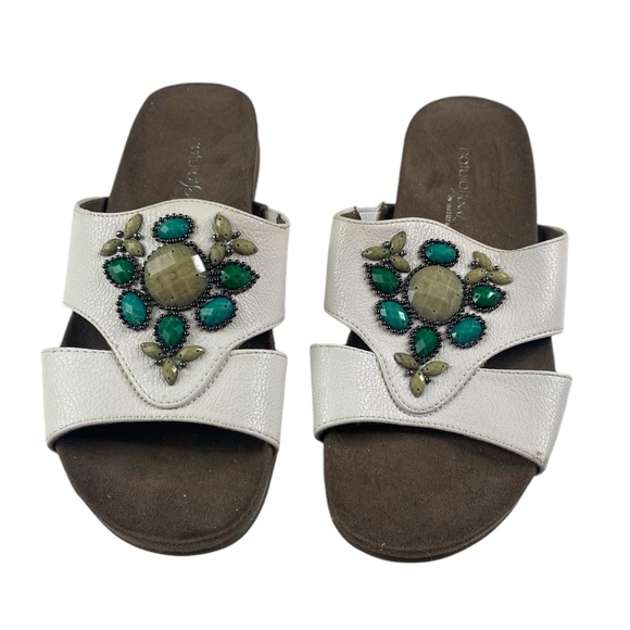 Natural Soul Amethyst by Naturalizer Jewel Slides Size 7W - Picture 2 of 7